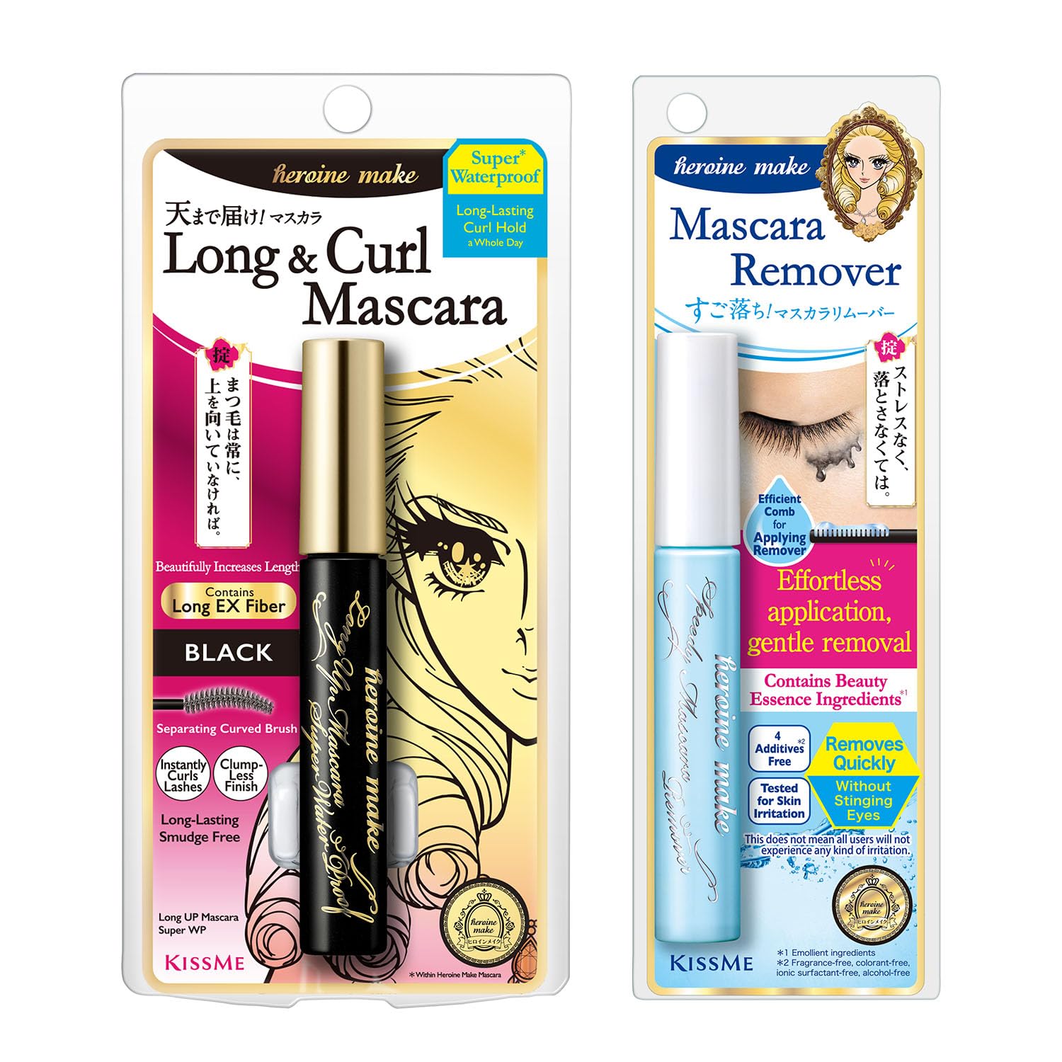 Amazon.com : Heroine Make by KissMe Long & Curl Mascara + Eye